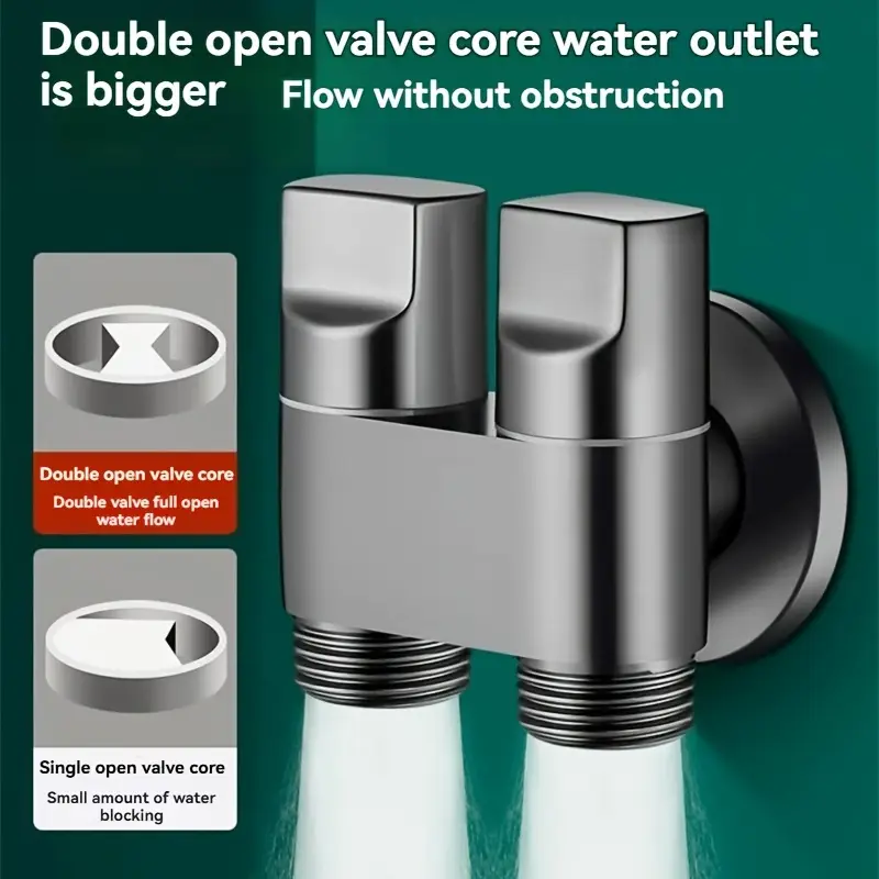 Stainless steel double outlet  - đánh giá và giá Toilet Fill Valve