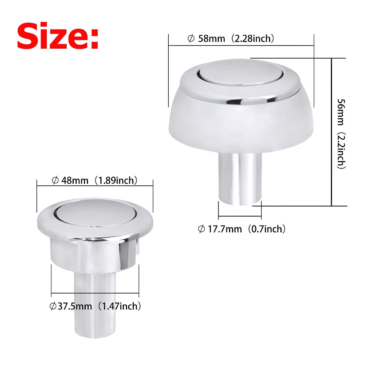 1Pcs/2Pcs 48mm Toilet Single P - đánh giá và giá Toilet Fill Valve